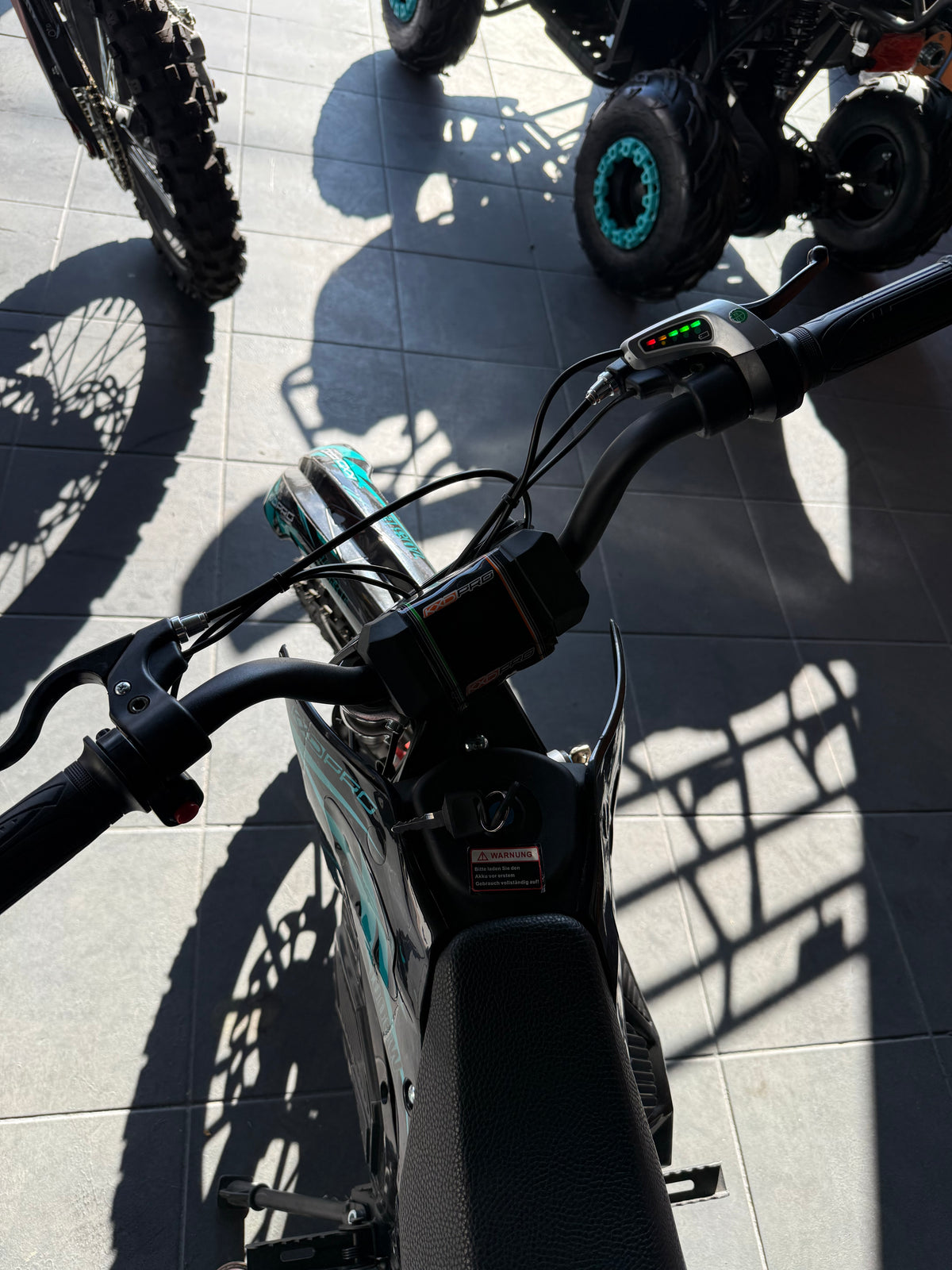 Motocross Dirt Bike Electric Copii pentru off-road KXD 1000W 36V turcoaz