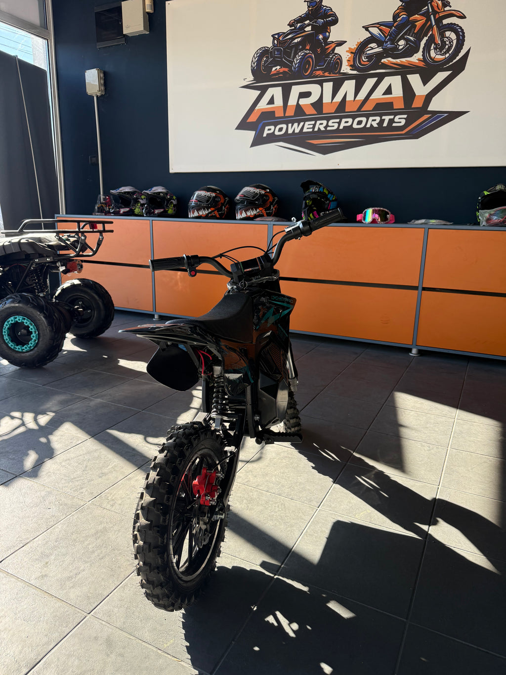 Motocross Dirt Bike Electric Copii pentru off-road KXD 1000W 36V turcoaz