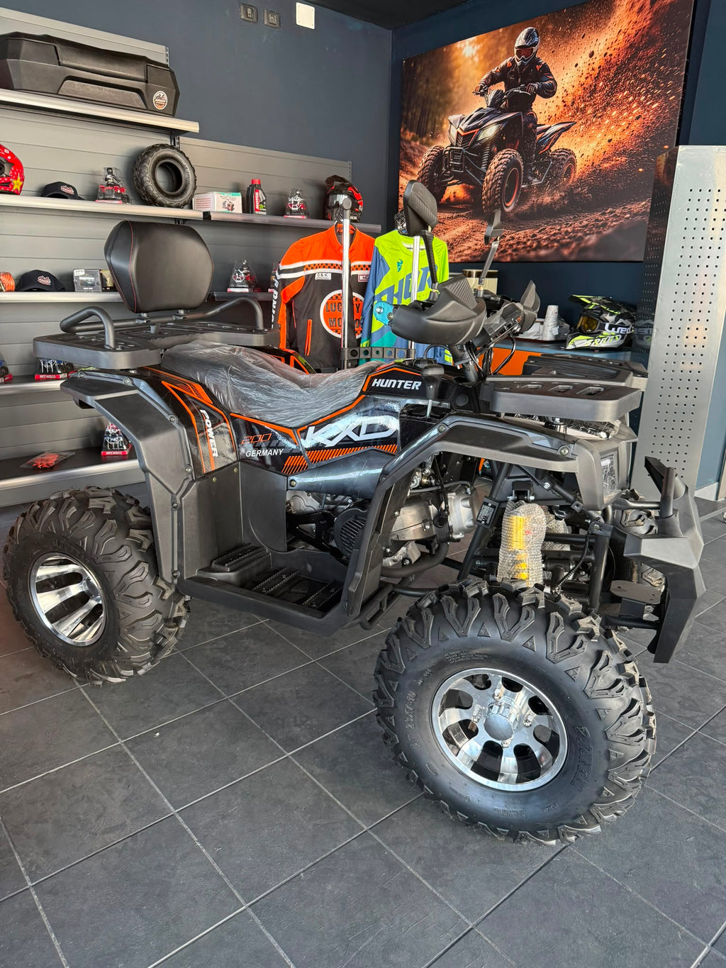 ATV KXD Hunter 200cc 10" Negru-Portocaliu – vedere produs 2 | ARWAY PowerSports