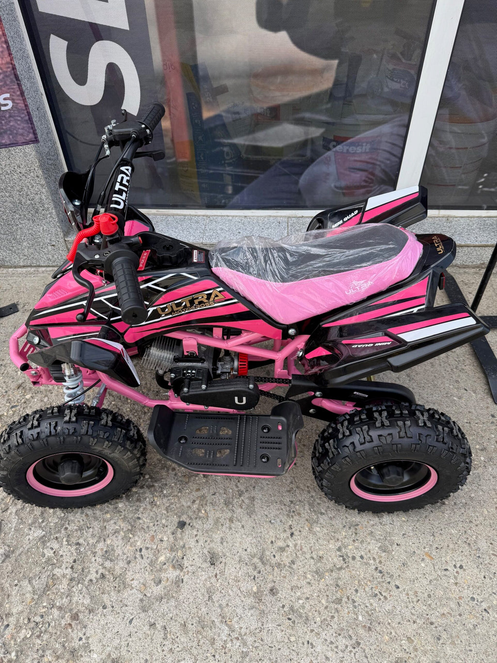 ATV Copii Ultra Raptor 49cc 6" Roz – vedere produs 5 | ARWAY PowerSports