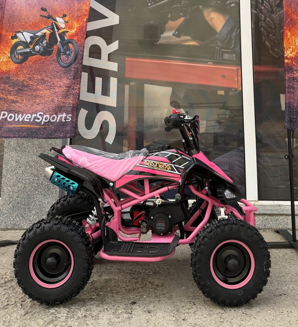 ATV Copii Ultra Raptor 49cc 6" Roz – vedere produs 4 | ARWAY PowerSports