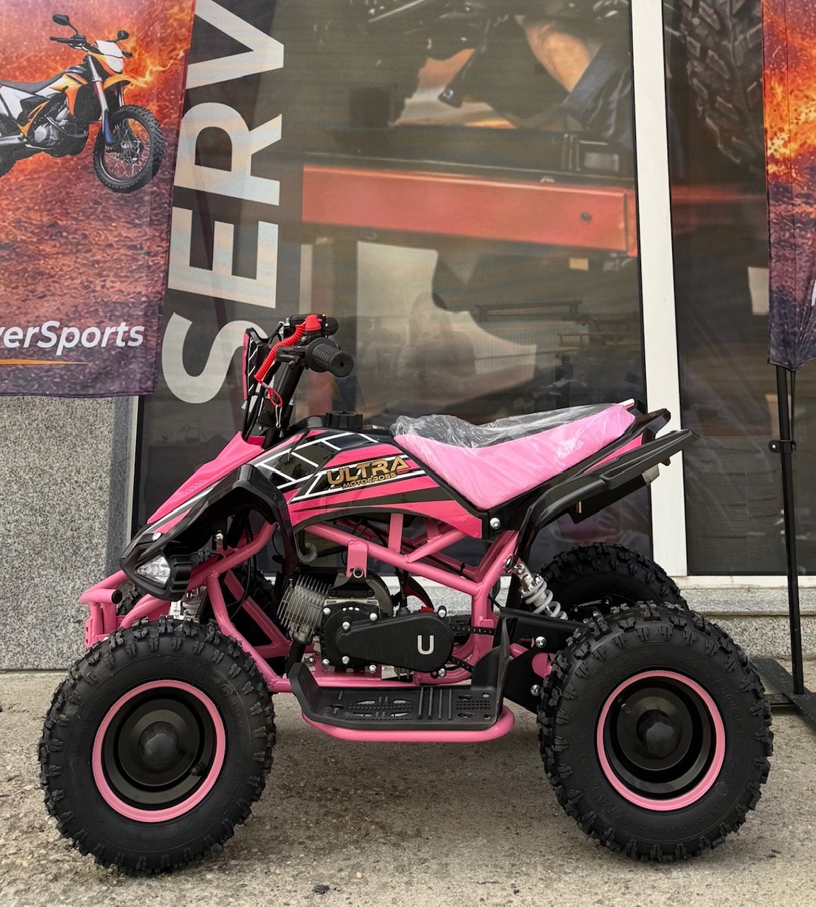 ATV Copii Ultra Raptor 49cc 6" Roz – vedere produs 2 | ARWAY PowerSports