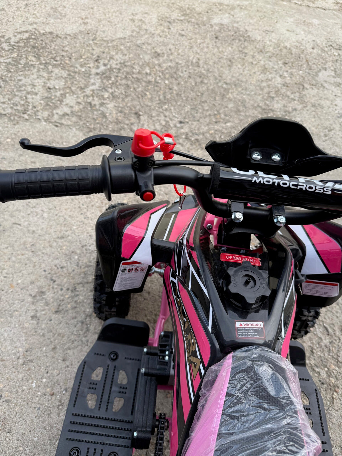 ATV Copii Ultra Raptor 49cc 6" Roz – vedere produs 6 | ARWAY PowerSports