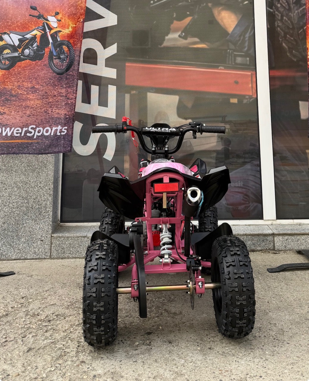 ATV Copii Ultra Raptor 49cc 6" Roz – vedere produs 3 | ARWAY PowerSports