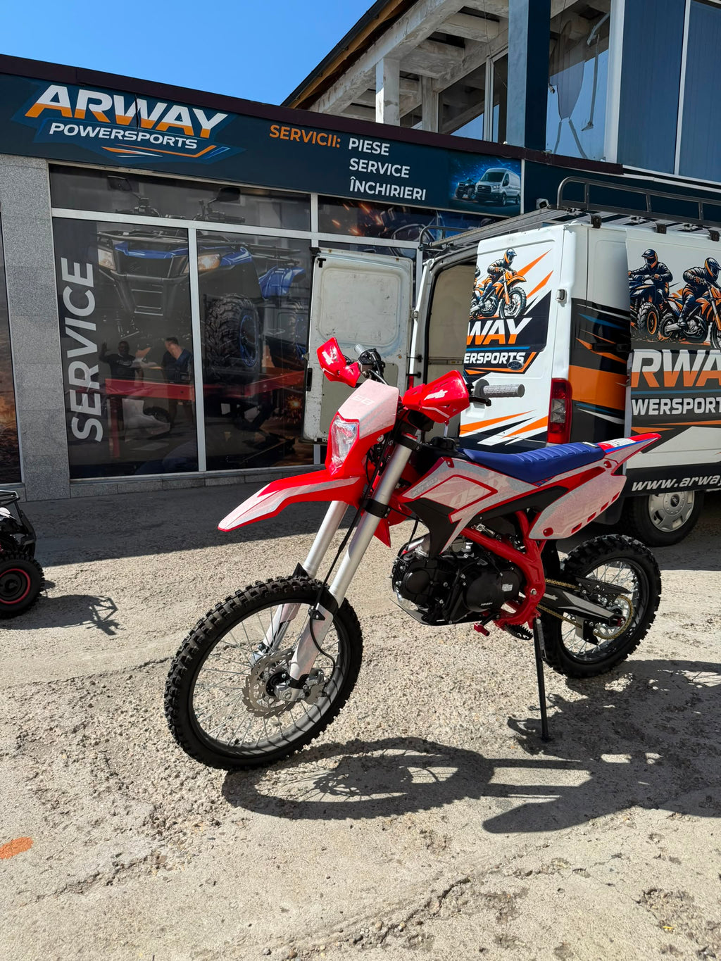 Motocross ASIX XB68 125cc 19/16" Roșu-Albastru – vedere produs 7 | ARWAY PowerSports
