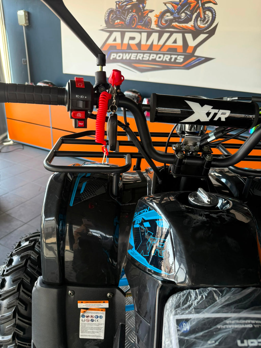 ATV Copii XTR 006 Phyton 110cc 7" Negru-Albastru – vedere produs 4 | ARWAY PowerSports