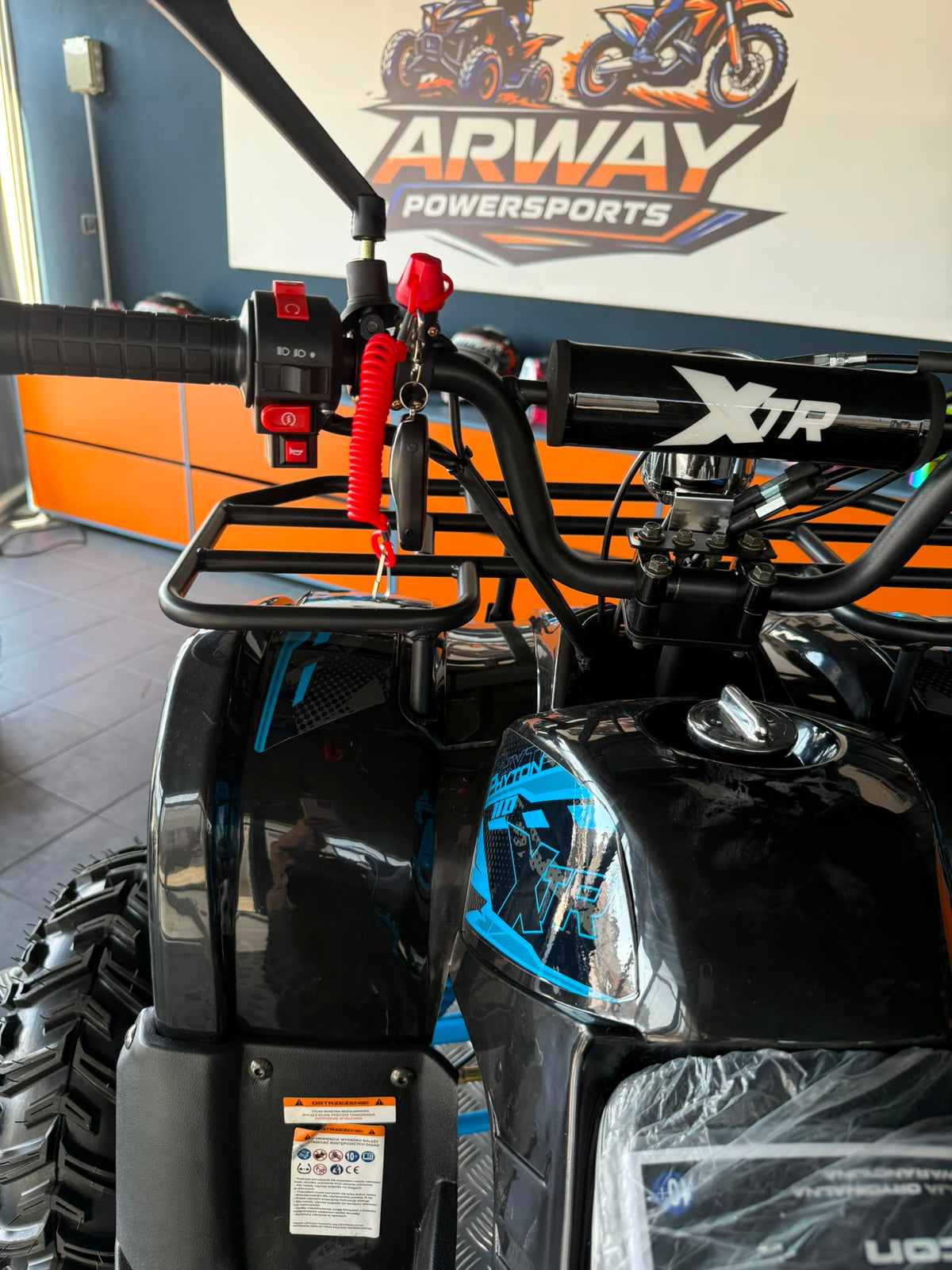ATV Copii XTR 006 Phyton 110cc 7" Negru-Albastru – vedere produs 4 | ARWAY PowerSports