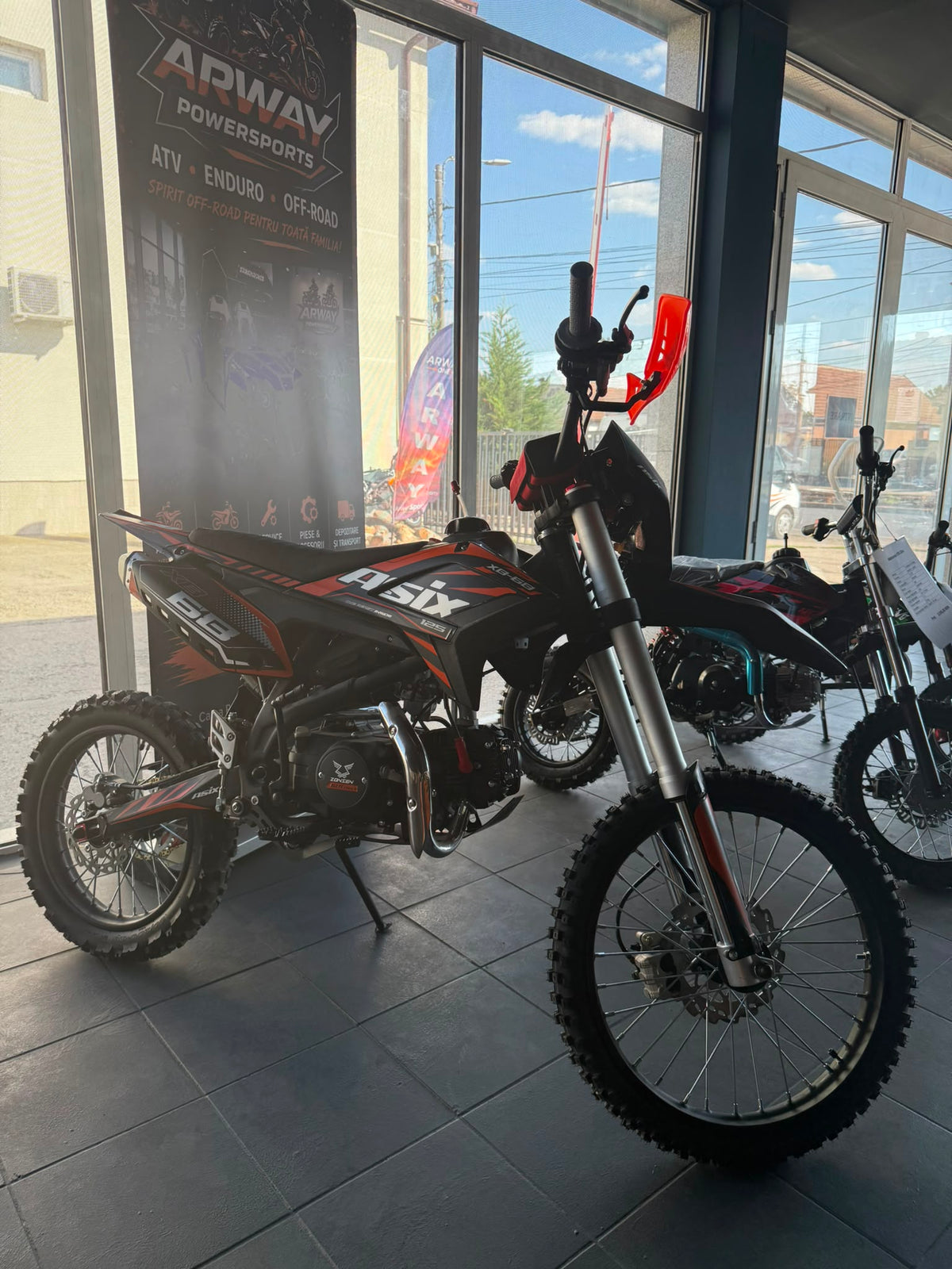 Motocross ASIX XB68 125cc 19/16" Negru-Portocaliu – vedere produs 2 | ARWAY PowerSports