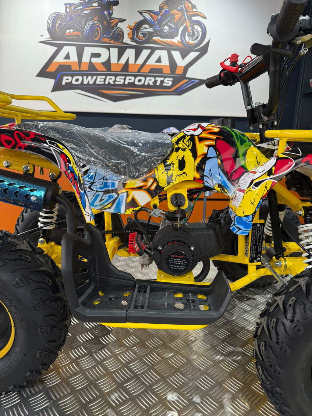 ATV Copii Ultra Hummer 49cc 6" Galben – vedere produs 5 | ARWAY PowerSports