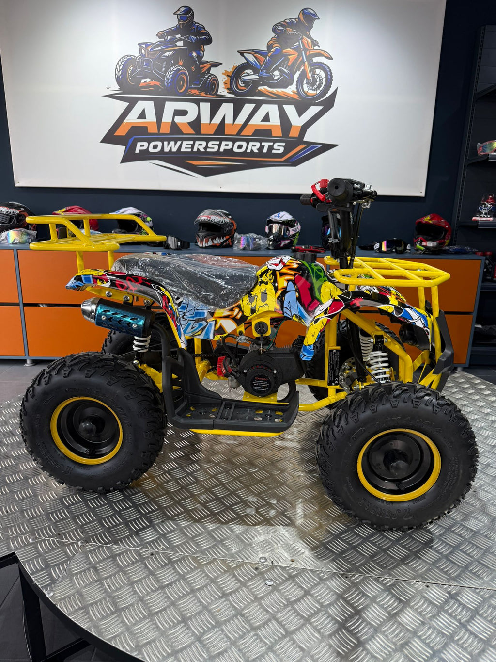 ATV Copii Ultra Hummer 49cc 6" Galben – vedere produs 3 | ARWAY PowerSports