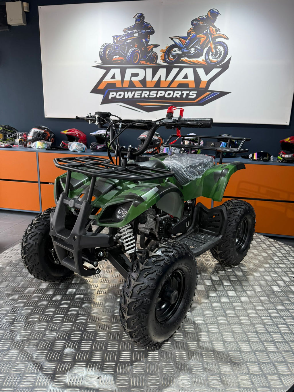 ATV Copii Ultra Hummer 49cc 6" Verde Militar – vedere produs 2 | ARWAY PowerSports