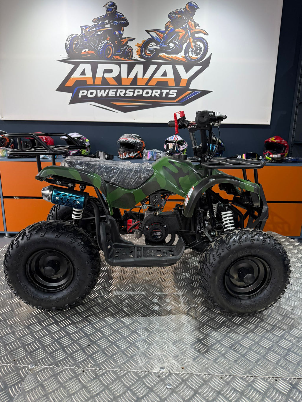 ATV Copii Ultra Hummer 49cc 6" Verde Militar – vedere produs 3 | ARWAY PowerSports