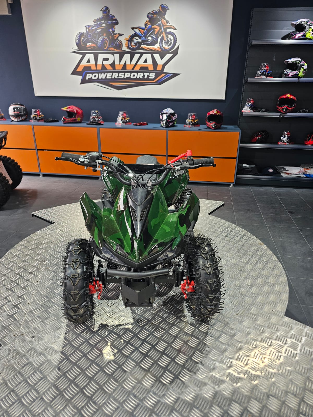 ATV Copii KXD Raptor 49cc 6" Verde Militar – vedere produs 2 | ARWAY PowerSports