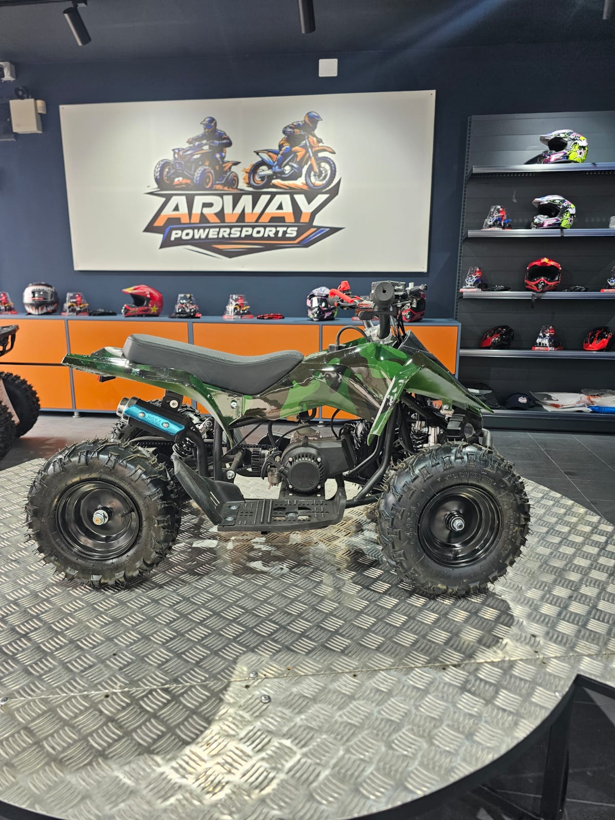 ATV Copii KXD Raptor 49cc 6" Verde Militar – vedere produs 3 | ARWAY PowerSports