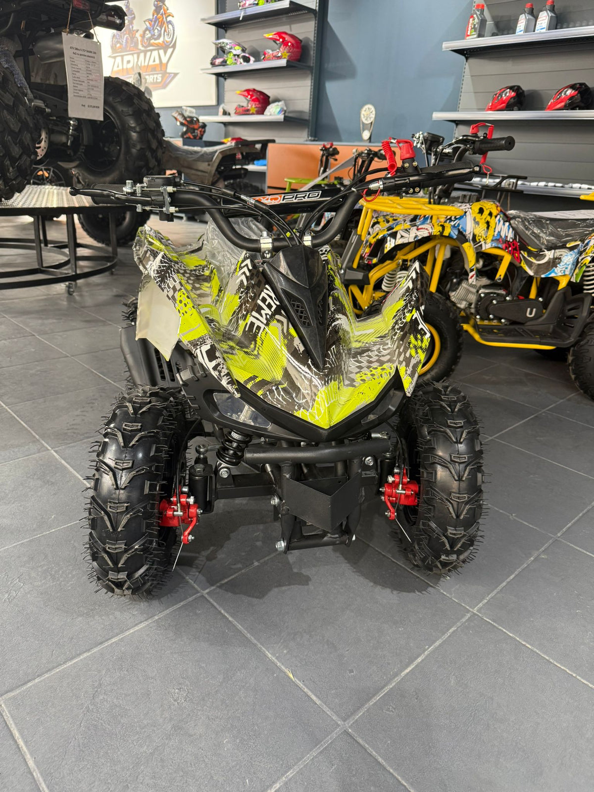 ATV Copii KXD Raptor 49cc 6" Verde Grafitti – vedere produs 2 | ARWAY PowerSports