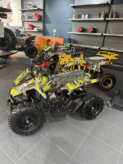 ATV Copii KXD Raptor 49cc 6" Verde Grafitti – vedere produs 1 | ARWAY PowerSports