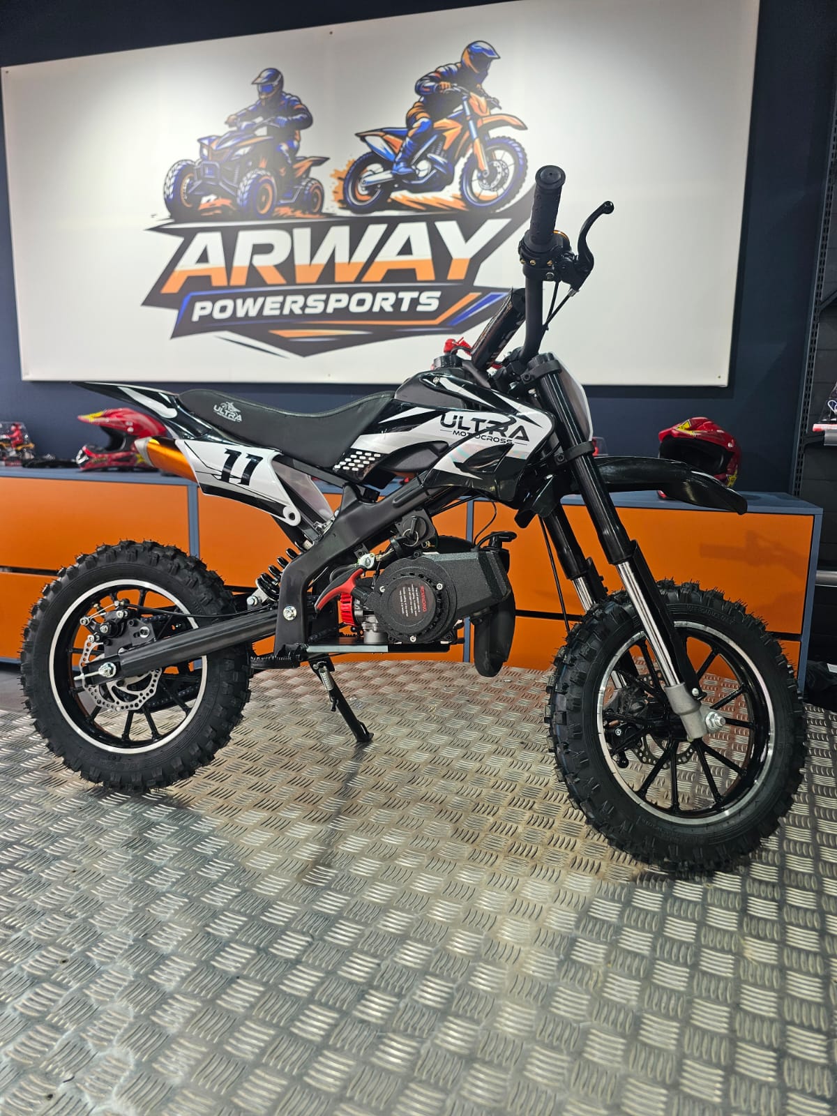 Motocross KXD DirtBike Enduro 49cc 10" Alb – vedere produs 1 | ARWAY PowerSports