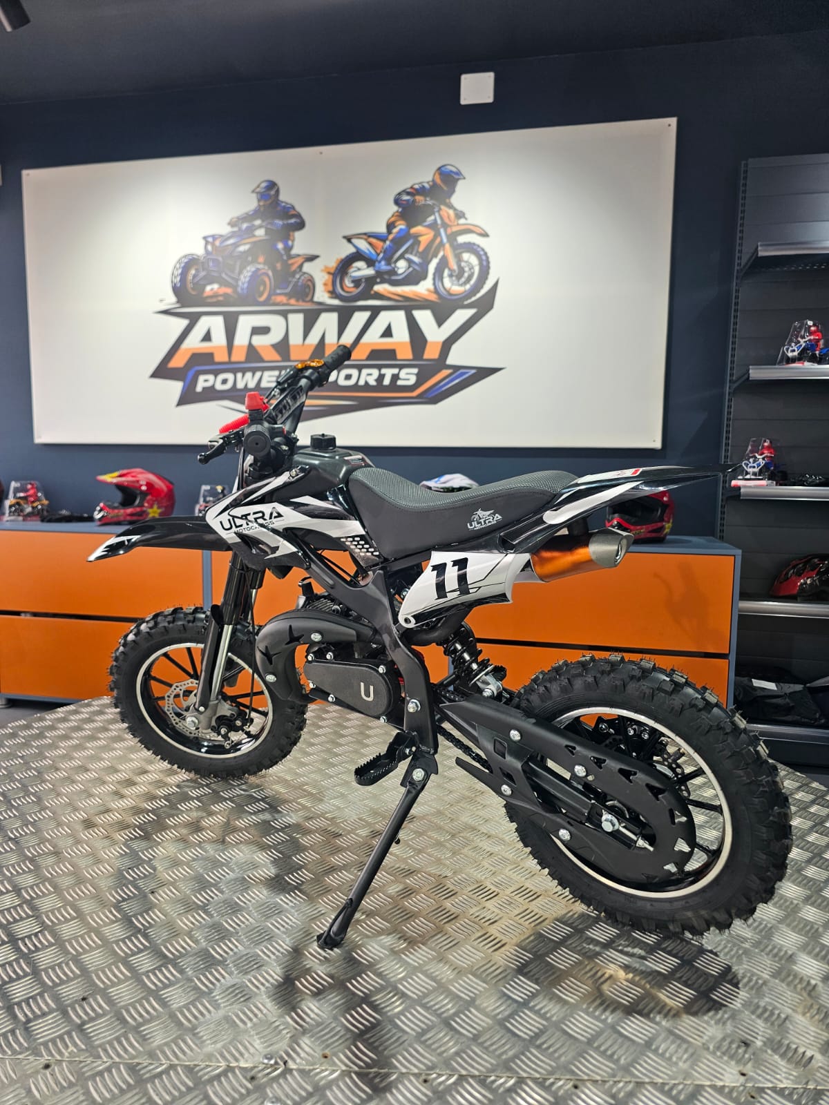 Motocross KXD DirtBike Enduro 49cc 10" Alb – vedere produs 3 | ARWAY PowerSports