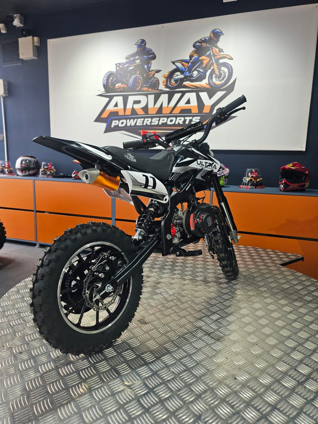 Motocross KXD DirtBike Enduro 49cc 10" Alb – vedere produs 4 | ARWAY PowerSports