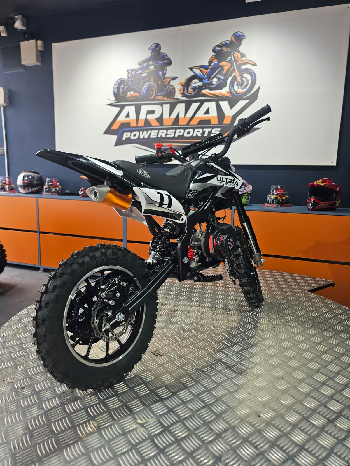 Motocross KXD DirtBike Enduro 49cc 10" Alb – vedere produs 4 | ARWAY PowerSports