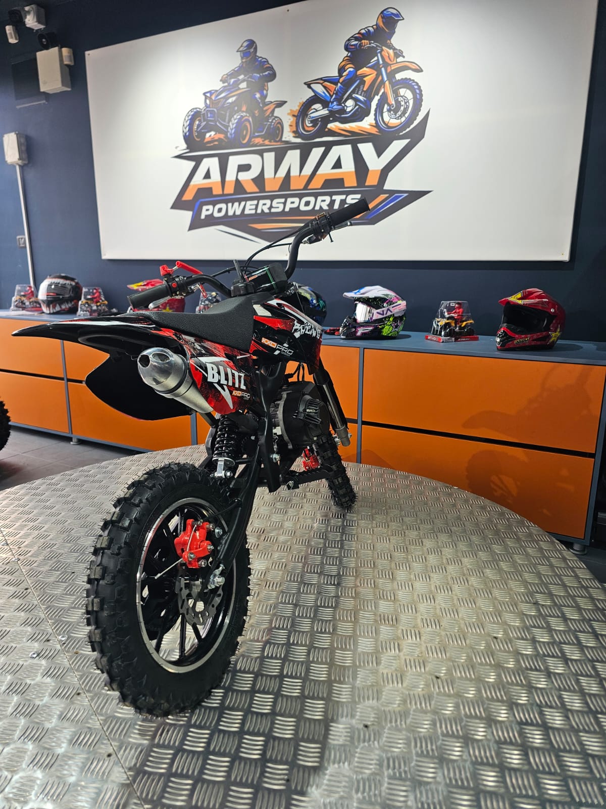 Motocross KXD DirtBike Enduro 49cc 10" Roșu – vedere produs 4 | ARWAY PowerSports