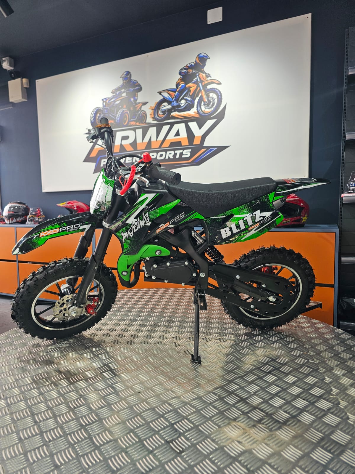 Motocross KXD DirtBike Enduro 49cc 10" Verde – vedere produs 1 | ARWAY PowerSports