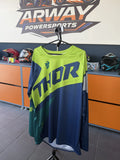 Bluză motocross THOR verde-albastru - imagine produs