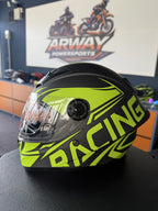 Cască moto copii Racing negru-verde neon - imagine produs 3