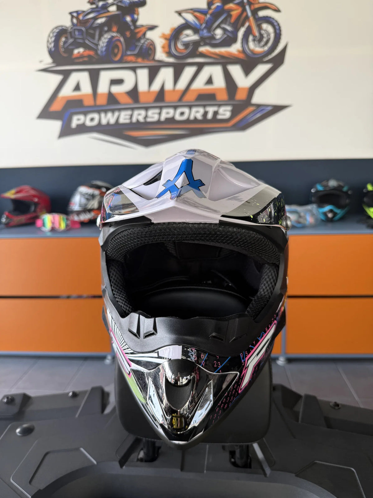 Cască moto Rockstar alb - imagine produs