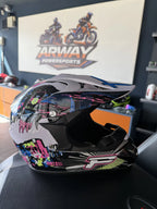 Cască moto Rockstar alb - imagine produs 2