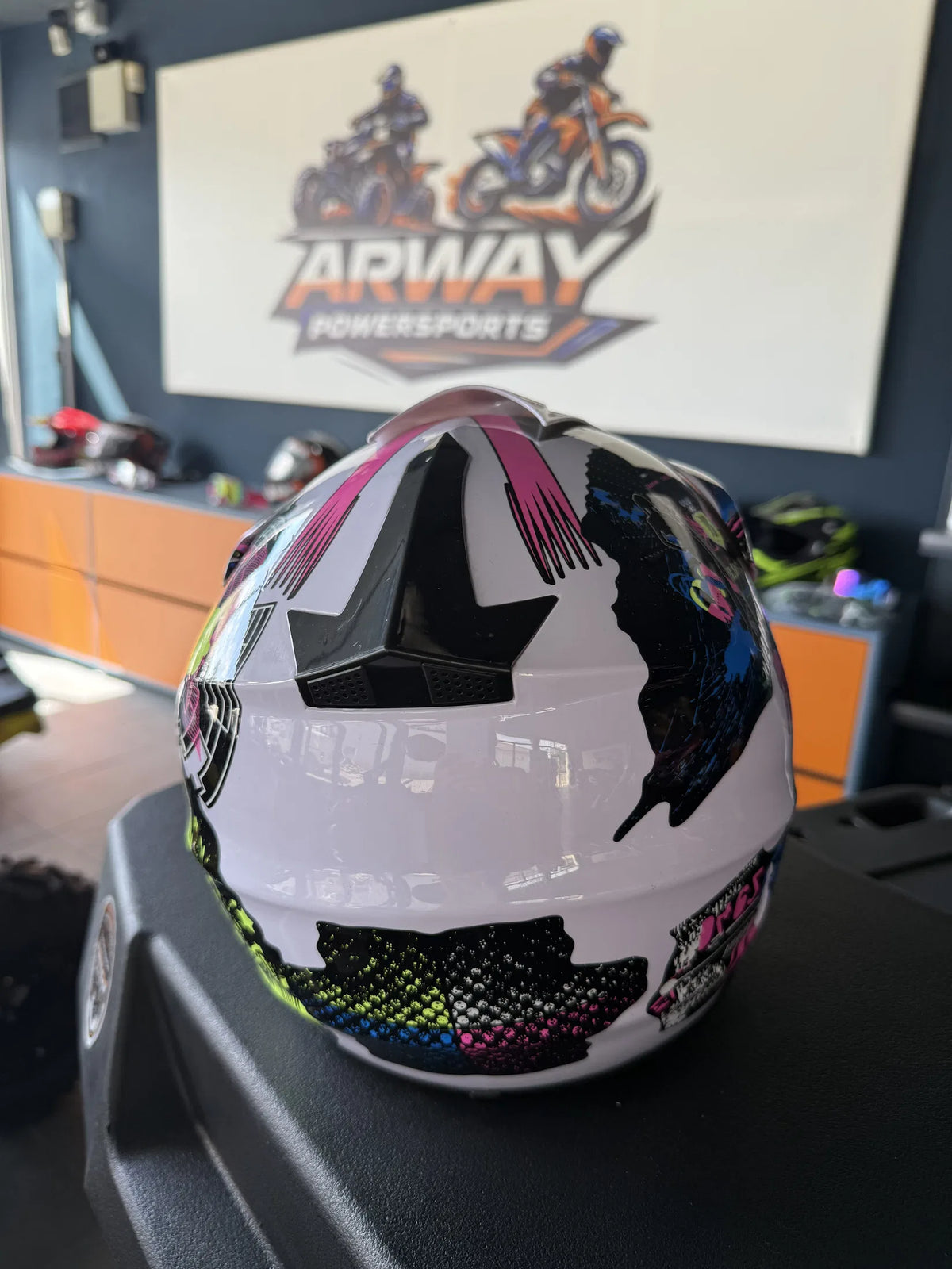 Cască moto Rockstar alb - imagine produs 4