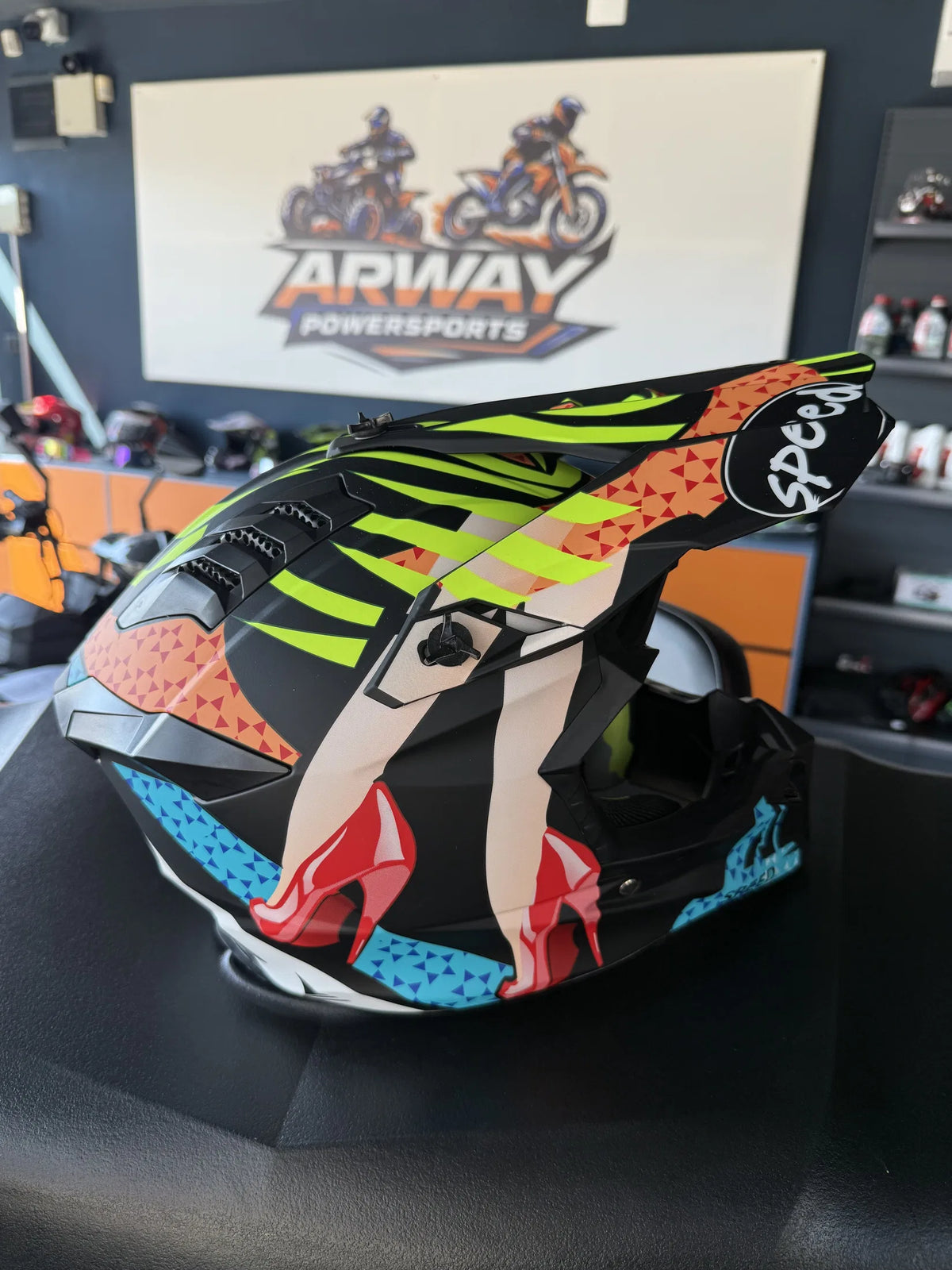Cască moto Ultra multicolor - imagine produs 2