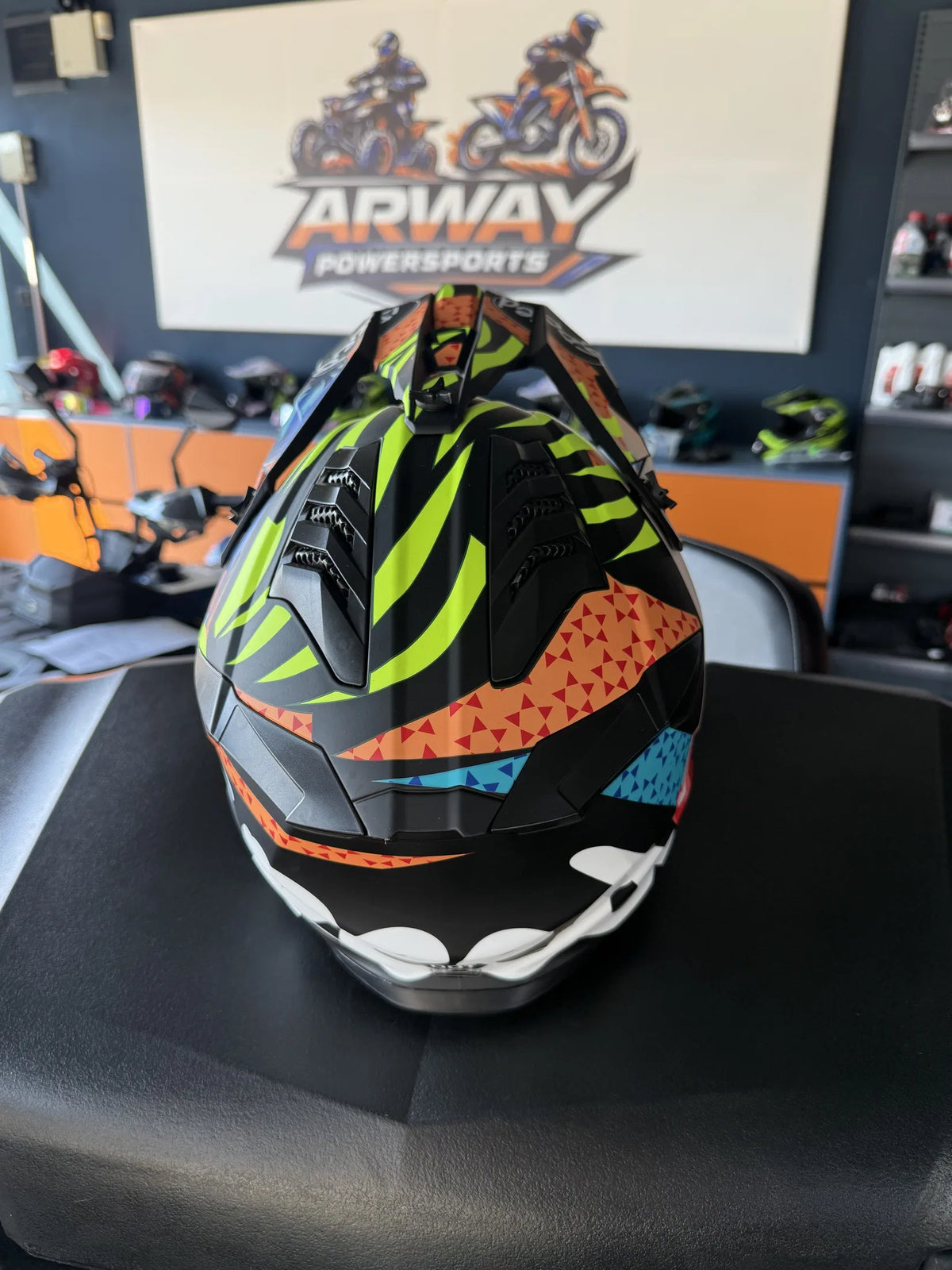 Cască moto Ultra multicolor - imagine produs 4