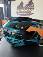 Cască moto XTR negru-albastru - imagine produs 2