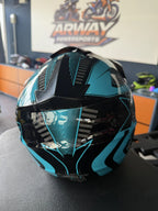 Cască moto XTR negru-albastru - imagine produs 4