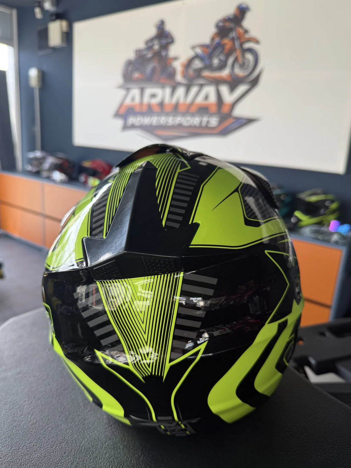 Cască moto XTR negru-galben - imagine produs 4