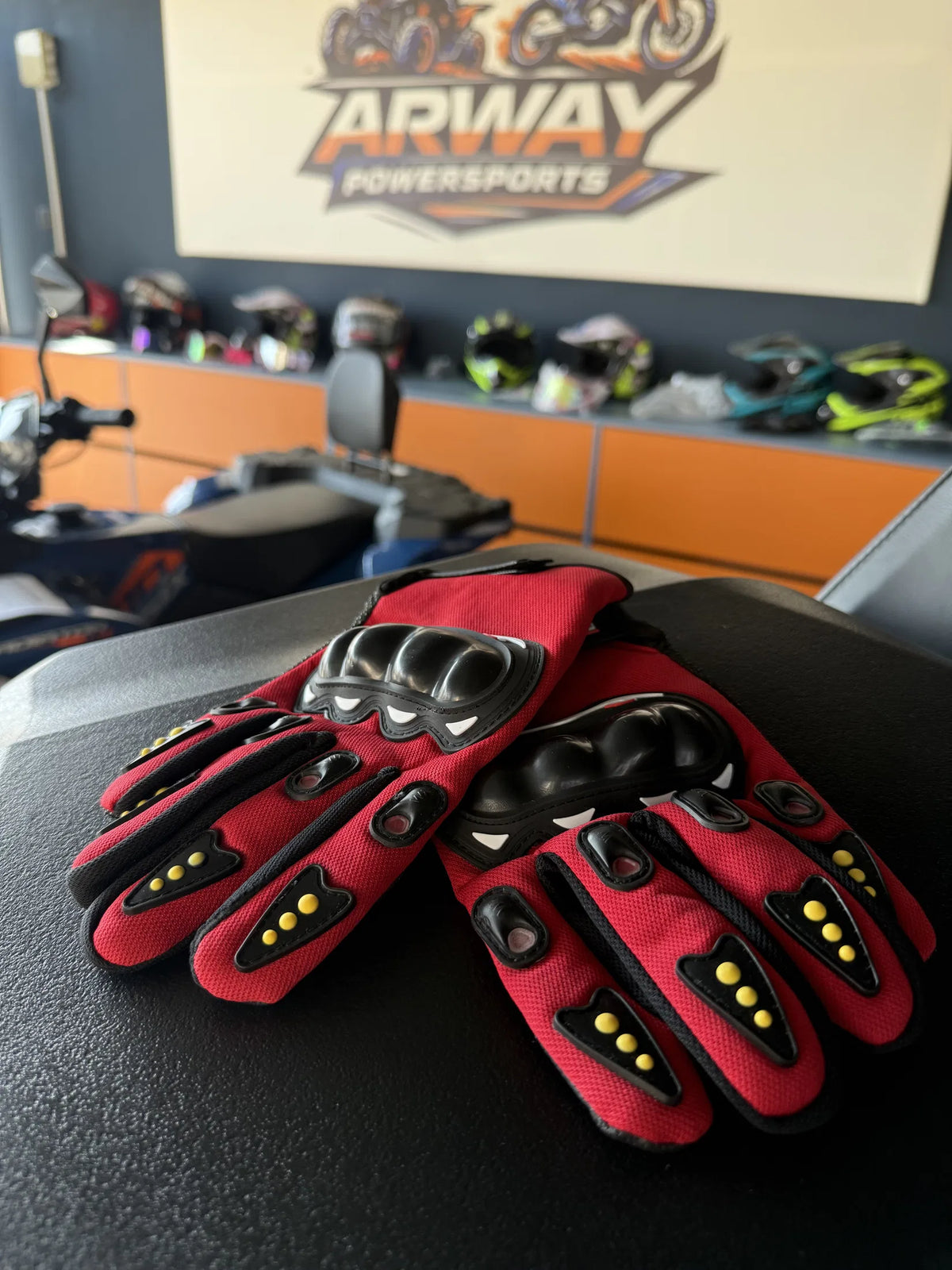 Mănuși enduro universal roșu - imagine produs